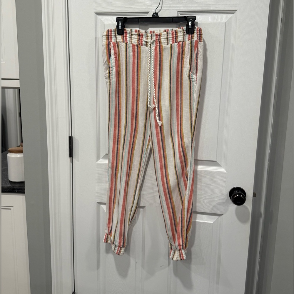 Rip Curl Multicolor Vertical Stripe Pants